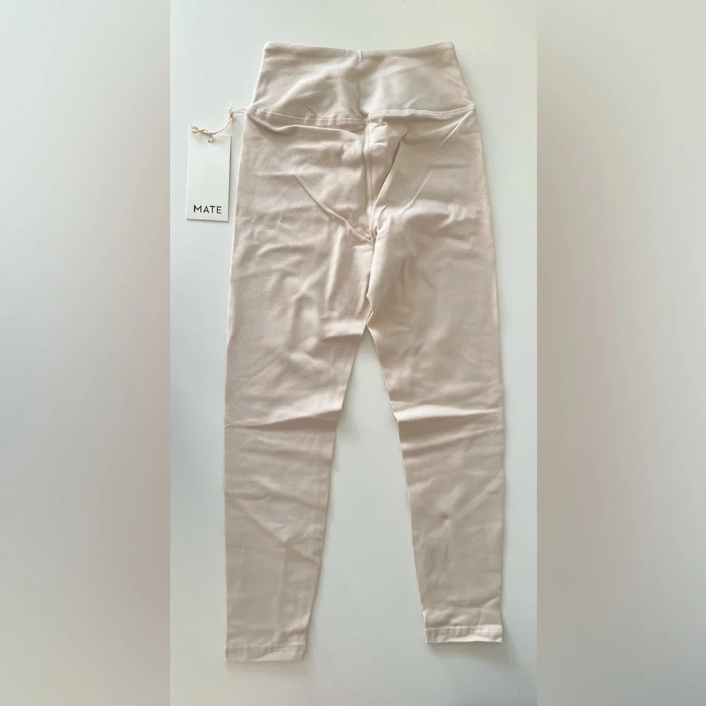 NWT MATE Organic Stretch Midi Legging - color: bone - XS - Picture 6 of 7